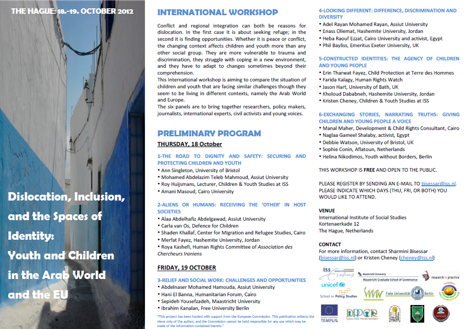 International Workshop in the Hague, 18-19 October 2012